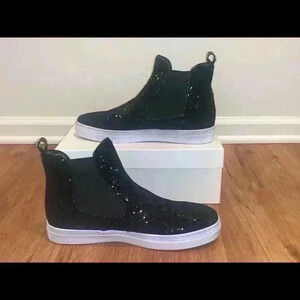 Miss Grant Girl’s Black Sequin Boots! NIB! 40 9